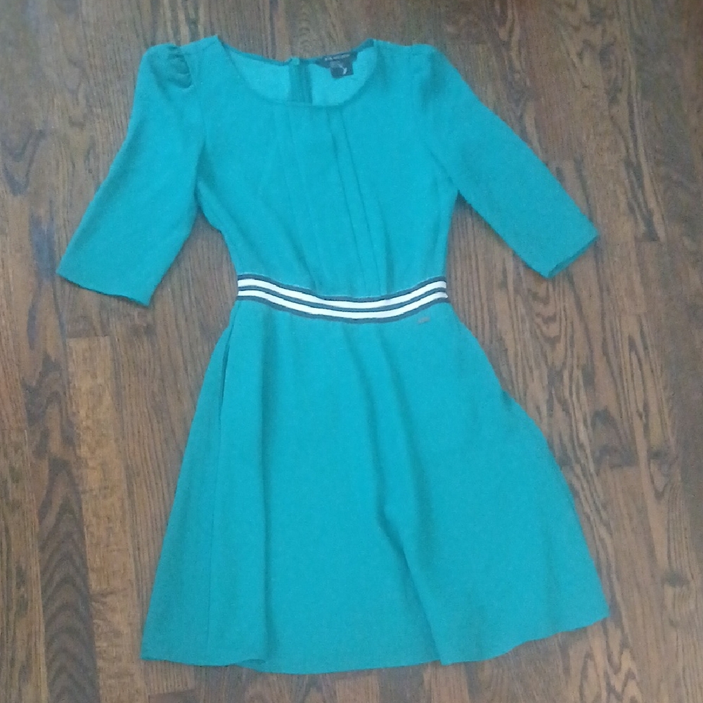 Armani Exchange Teal Mini Dress